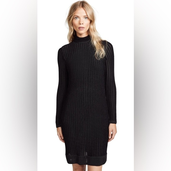 L’AGENCE Edita Ribbed Turtleneck Dress - Picture 4 of 10